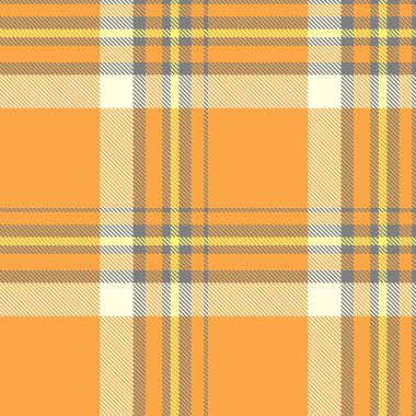 Canlı turuncu, sarı ve gri ekose desenli. Tekstil tasarımı, web sitesi geçmişi veya sonbahar projeleri için mükemmel.