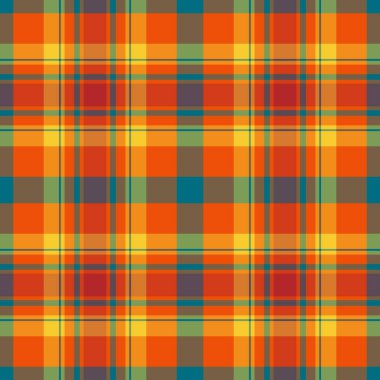 Canlı sonbahar ekose desenli. Tekstil tasarımı, sonbahar temalı projeler ve sıcak, davetkar görseller yaratmak için mükemmel. Bu pürüzsüz doku çeşitli uygulamalar için zengin, renkli bir arkaplan sunar.
