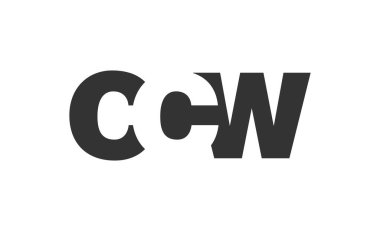 CCW logo tasarımı. İlk harf C C W kalın yazı tipi teknoloji girişimleri, danışmanlık, kurumsal markalaşma. Yaratıcı şirket adı, manşetler tipografi kimliği, trend logotype.