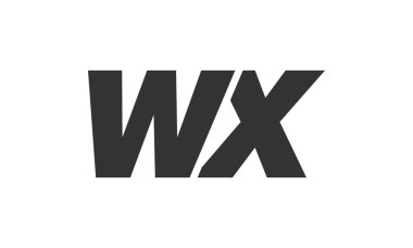 Şirket Markası için WX Tekno Düzenlenebilir Yazı Tipi Logosu. Benzersiz tipografik fikirleri olan cesur, fütürist tasarım. En Küçük Özel Tür ve Dinamik Harf