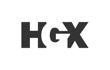 HGX logo tasarımı. İlk harf H G X kalın yazı tipi teknoloji girişimleri, danışmanlık, kurumsal markalaşma. Yaratıcı şirket adı, manşetler tipografi kimliği, trend logotype.
