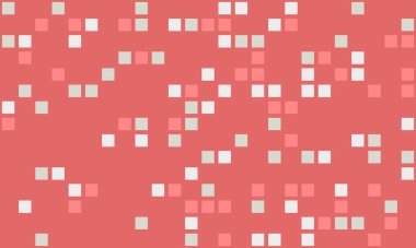 Soyut mercan arka planında dağınık pastel kareler var. Web sitesi afişleri, sunumlar ya da tasarım projelerinize modern, minimalist bir dokunuş eklemek için mükemmel.