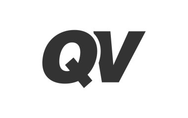QV Tekno Düzenlenebilir Şirket Markası Yazı Tipi Logosu. Benzersiz tipografik fikirleri olan cesur, fütürist tasarım. En Küçük Özel Tür ve Dinamik Harf