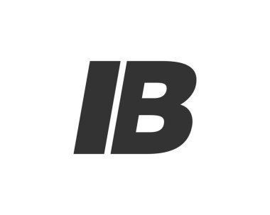 Şirket Markası için IB Tekno Düzenlenebilir Yazı Tipi Logosu. Benzersiz tipografik fikirleri olan cesur, fütürist tasarım. En Küçük Özel Tür ve Dinamik Harf