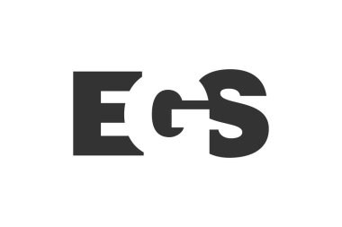 EGS logo tasarımı. İlk harf E G kalın yazı tipi teknoloji girişimleri, danışmanlık, kurumsal markalaşma. Yaratıcı şirket adı, manşetler tipografi kimliği, trend logotype.
