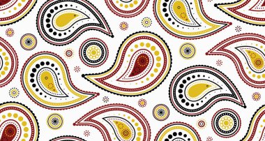 Asyalı fikri olarak renkli görüntü retro tarzı. Hindistan modasından İran geometrisine. Doğu kaplıcalarına sezonluk karalama.