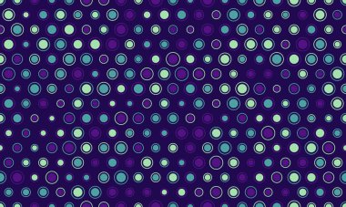 Renkli yuvarlak şekilli kusursuz lekeli desen, soyut arka planlar, duvar kağıtları veya geometrik dokunuşlu tekstil baskıları için ideal..