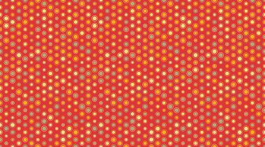 Renkli yuvarlak şekilli kusursuz lekeli desen, soyut arka planlar, duvar kağıtları veya geometrik dokunuşlu tekstil baskıları için ideal..