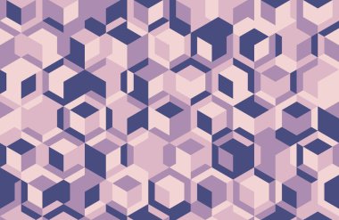 Yaratıcı mozaik elementleri olan kusursuz geometrik vektör. Modern arka planlar, modaya uygun posterler veya temiz ve minimal tasarımı olan tekstil desenleri için ideal.