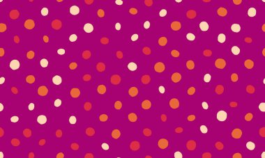 Soyut yuvarlak şekilli kusursuz lekeli desen. Tekstil kumaşları, duvar kağıtları veya yaratıcı geometrik tarzı olan poster arkaplanları için idealdir..