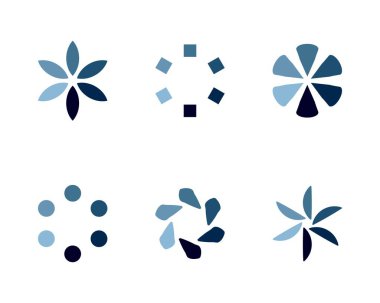 Koleksiyon Yükleme Çubuğu durum simgesi. Vektör çizimi. Vektör yüklü simgeler kümesi. İndirme işlemi sürüyor. Donload ya da Gönderme.