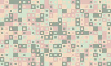 Dokulu küpleri ve parlak renkleri olan geometrik ızgara deseni. Moda, minimal tasarımlar, kumaş baskıları veya arkaplan dekorasyonu için harika.