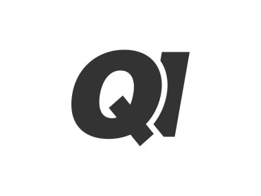 Kurumsal Markalar için QI Techno Düzenlenebilir Yazı Tipi Logosu. Benzersiz tipografik fikirleri olan cesur, fütürist tasarım. En Küçük Özel Tür ve Dinamik Harf