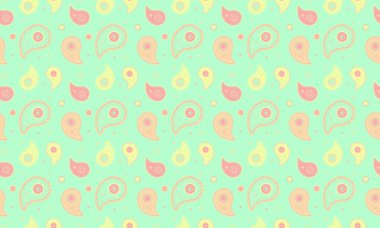 Yatay çizimin egzotik modası. Salatalık karşılama meditasyon şablonu. Kraliyet dekorasyonuna resim posteri.