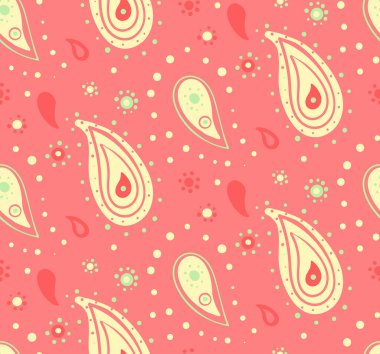 Yaprak vektörleri arasında kalıp albümü. Tekrarı olan bir kart. Boteh ruhani kıvrımlarla kıvrılmış.