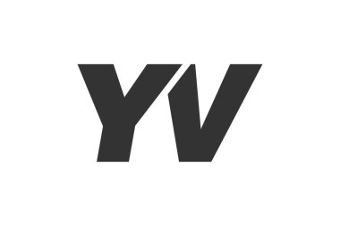 Şirket Markası için YV Tekno Düzenlenebilir Yazı Tipi Logosu. Benzersiz tipografik fikirleri olan cesur, fütürist tasarım. En Küçük Özel Tür ve Dinamik Harf