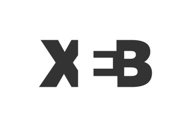 XEB logo tasarımı. İlk harf X E B kalın yazı tipi teknoloji girişimleri, danışmanlık, kurumsal markalaşma. Yaratıcı şirket adı, manşetler tipografi kimliği, trend logotype.