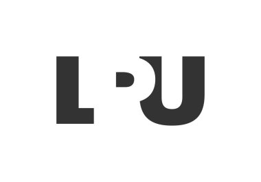 LPU logo tasarımı. İlk harf L P U kalın yazı tipi teknoloji girişimleri, danışmanlık, kurumsal markalaşma. Yaratıcı şirket adı, manşetler tipografi kimliği, trend logotype.