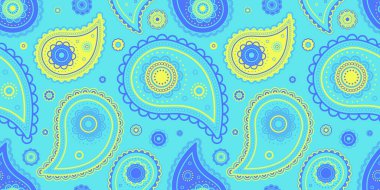 Hint Farsça 'sından eski bir süs. Şık desenden grafik boyaya. Paisley elbisenin kart geometrisi.