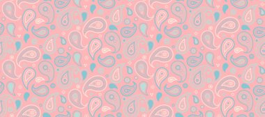 Zarif çayırda Hint salatalığı süslemesi. 2025 klasik ve lüks romantizm. Elbise desenli düz tasarım şablonu.