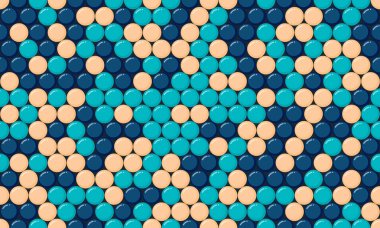 Yuvarlak benekli geometrik polka deseni soyut arka planlar, dikişsiz duvar kağıtları veya tekstil baskıları için mükemmel. Modern dekor için modaya uygun ve yaratıcı bir tasarım.