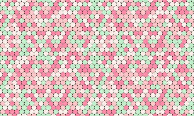 Renkli geometrik daireli vektör noktalı desen. Tekstil, kusursuz duvar kağıtları ve modern tasarım için son moda soyut arka planlar için mükemmel..