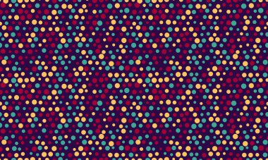 Yuvarlak benekli geometrik polka deseni soyut arka planlar, dikişsiz duvar kağıtları veya tekstil baskıları için mükemmel. Modern dekor için modaya uygun ve yaratıcı bir tasarım.