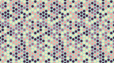 Tekrar eden yuvarlak benekli bir polka nokta vektörü. Kusursuz tekstil baskıları, modaya uygun duvar kağıtları ve soyut geometrik posterler için mükemmel..