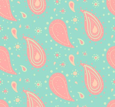 Paisley Spa 'lı bir fabrika. Etnik canlılığı zengin et. Petal Victorian, soyut narin.