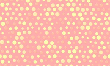 Geometrik daireli soyut polka nokta deseni, kusursuz tekstil baskıları, duvar kâğıdı veya modern poster arkaplanları için mükemmel. Moda ve yaratıcı bir vektör tasarımı.