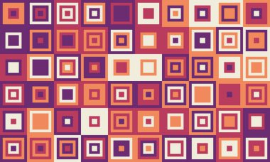 Yapılandırılmış geometrisi olan mozaik bir model. Canlı, renkli bir şebeke tasarımı sanat, kumaş veya yaratıcı afişler için idealdir..