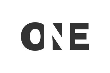 Bir logo tasarımı. Teknoloji girişimleri, danışmanlık, şirket markaları için ilk harf O N E kalın yazı tipi. Yaratıcı şirket adı, manşetler tipografi kimliği, trend logotype.
