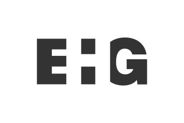 EHG logo tasarımı. İlk harf E H G kalın yazı tipi teknoloji girişimleri, danışmanlık, kurumsal markalaşma. Yaratıcı şirket adı, manşetler tipografi kimliği, trend logotype.