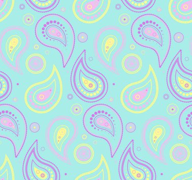 Kağıt sanatı olarak çiçekli giysiler. Paisley tasarımı ile kaplanmış albüm. Sanatsal simetriye özgü etnik köken.