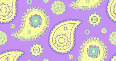 Klasik çayırlarda Hindistan trendi. Yatay ulusal ve kart sezonluk. Doğa yassı tasarım üzerine Boho kostümü.