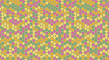 Minimalist yuvarlak şekilli Polka nokta vektör tasarımı. Moda kumaş baskıları, duvar kağıtları ve basit geometrik dokunuşlu poster arkaplanları için ideal..