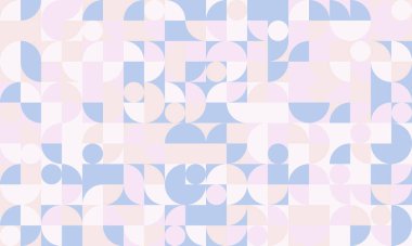 Temiz şekilli kusursuz geometrik mozaik desen. Soyut arka planlar, modern poster resimleri ya da moda tekstil baskıları için mükemmel..