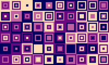 Dokulu küpleri ve parlak renkleri olan geometrik ızgara deseni. Moda, minimal tasarımlar, kumaş baskıları veya arkaplan dekorasyonu için harika.