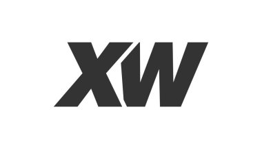 Şirket Markası için XW Tekno Düzenlenebilir Yazı Tipi Logosu. Benzersiz tipografik fikirleri olan cesur, fütürist tasarım. En Küçük Özel Tür ve Dinamik Harf