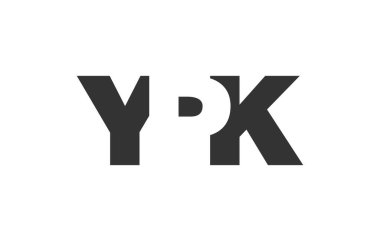 YPK logo tasarımı. Teknoloji girişimleri, danışmanlık, kurumsal markalaşma için ilk harf Y P K kalın yazı tipi. Yaratıcı şirket adı, manşetler tipografi kimliği, trend logotype.