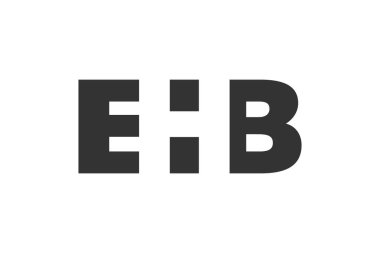 EHB logo tasarımı. İlk harf E H B kalın yazı tipi teknoloji girişimleri, danışmanlık, kurumsal markalaşma. Yaratıcı şirket adı, manşetler tipografi kimliği, trend logotype.