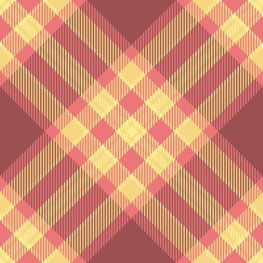 Sıcak mercan ve sarı renklerde zarif pastel ekose desenli. Tekstil tasarımı, moda veya web sitesi geçmişi için ideal. Bu pürüzsüz doku bir rahatlık ve stil hissi uyandırıyor..