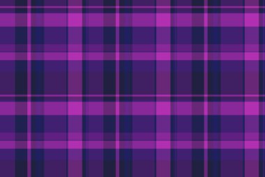 Menü tartan kumaş dokusu, parti ekose desenli vektör. Tebrik edilen tekstil denetimi menekşe ve mavi renklerde pürüzsüz arkaplan.