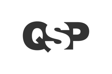 QSP logo tasarımı. Q S P harfinin ilk harfi. Yeni başlayanlar için kalın yazı tipi. Danışmanlık, kurumsal markalaşma. Yaratıcı şirket adı, manşetler tipografi kimliği, trend logotype.