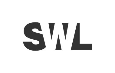 SWL logo tasarımı. İlk harf S W L kalın yazı tipi teknoloji girişimleri, danışmanlık, kurumsal markalaşma. Yaratıcı şirket adı, manşetler tipografi kimliği, trend logotype.