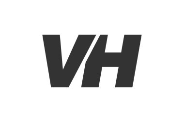 Şirket Markası için VH Techno Düzenlenebilir Yazı Tipi Logosu. Benzersiz tipografik fikirleri olan cesur, fütürist tasarım. En Küçük Özel Tür ve Dinamik Harf