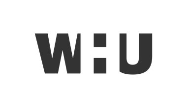 WHU logo tasarımı. İlk harf W H U kalın yazı tipi teknoloji girişimleri, danışmanlık, kurumsal markalaşma. Yaratıcı şirket adı, manşetler tipografi kimliği, trend logotype.