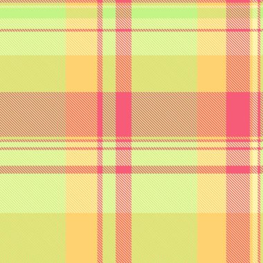 Afrika desensiz tartan, duvar kağıdı vektör arkaplan deseni. Yeşil ve kehribar renkli tekstil kumaşlarını kontrol et.