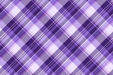 Gündüz tekstil ekose vektörü, kusursuz arka plan tartanı. Kumaş dokusu menekşe ve ışık renklerinde kontrol deseni.