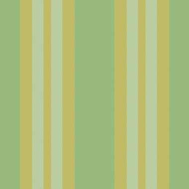 Dale arka planı dikey, motif çizgili desen çizgileri. Mimensional kumaş, yeşil ve geleneksel altın renginde kusursuz tekstil vektörü.